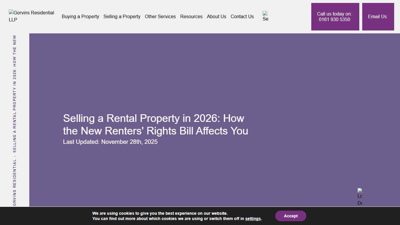 Selling a Rental Property in 2026: How the New Renters' Rights Bill Affects You | Gorvins Residential LLP